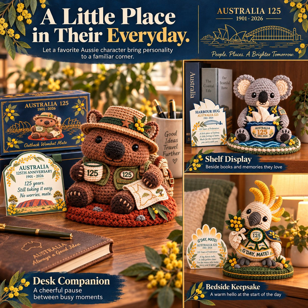 ⏳🇦🇺 Last Day 49% OFF | Australia 125™ – 3D Crochet Anniversary Keepsake 🎁