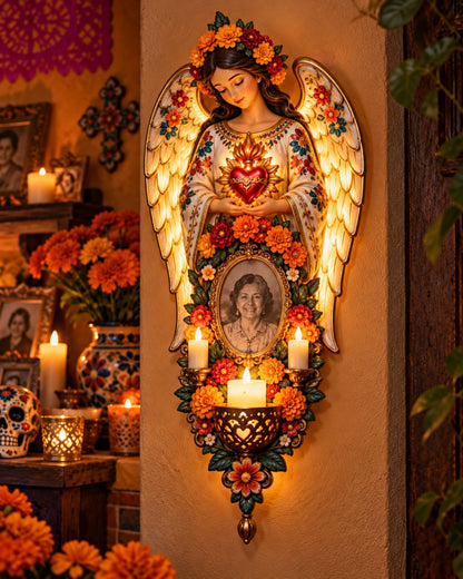 🕯️🌹 Forever in Our Hearts™ | Día de los Muertos Memorial Wall Light