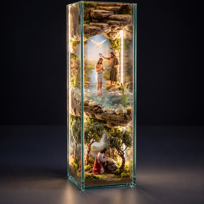✝️✨ Illuminated Story of Jesus Cross – Six Sacred Scenes of His Journey