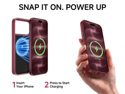 🔋 PinkBird Power Case for iPhone – Slim Protective Battery Case with Dual Charging & Type-C Fast Charge