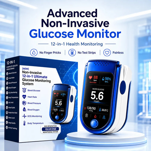 ⚕️✨ VitalTrack 12™ | 12-in-1 Needle-Free Wellness Trend Monitor