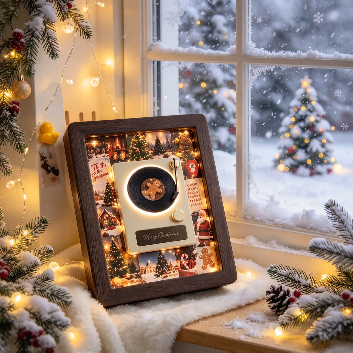 🎵 MelodyFrame – Lighted Vinyl Record Advent Calendar 🎄