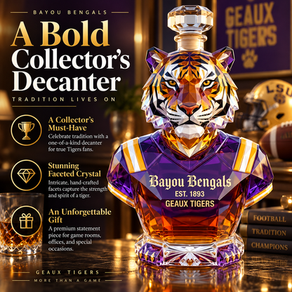 Bayou Bengals Limited Edition Whisky Bottle