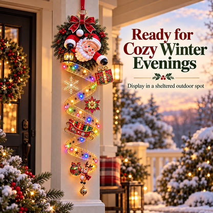 🎄✨ Noel Glasslight™ | Stained-Glass Christmas Door Hanging Decor