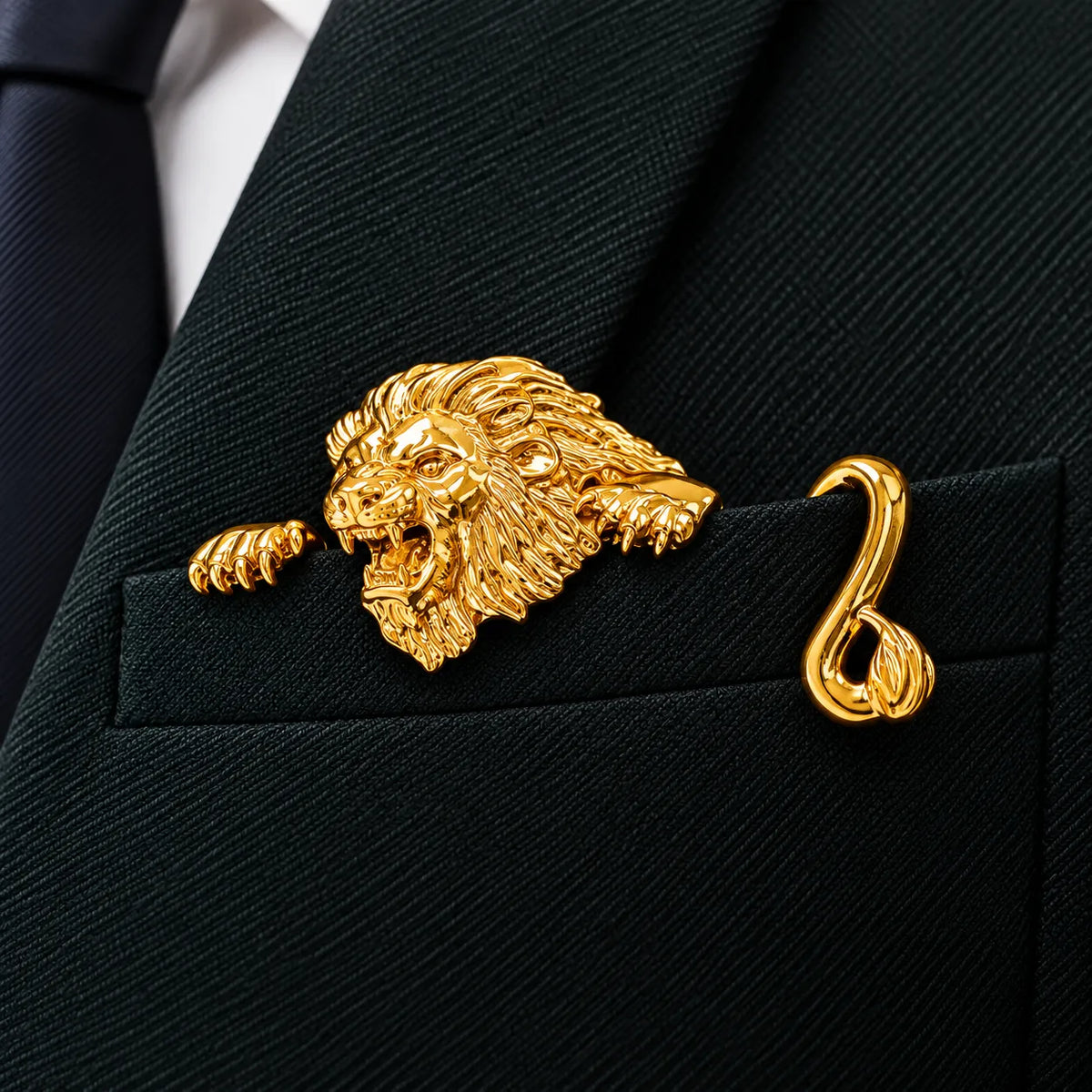 ✨ Sculptural Animal Brooch | A Bold Finishing Touch for Suits & Blazers