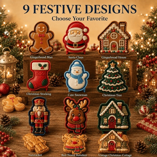 🍪Christmas Baking Moulds – 9 Festive Designs 🎄