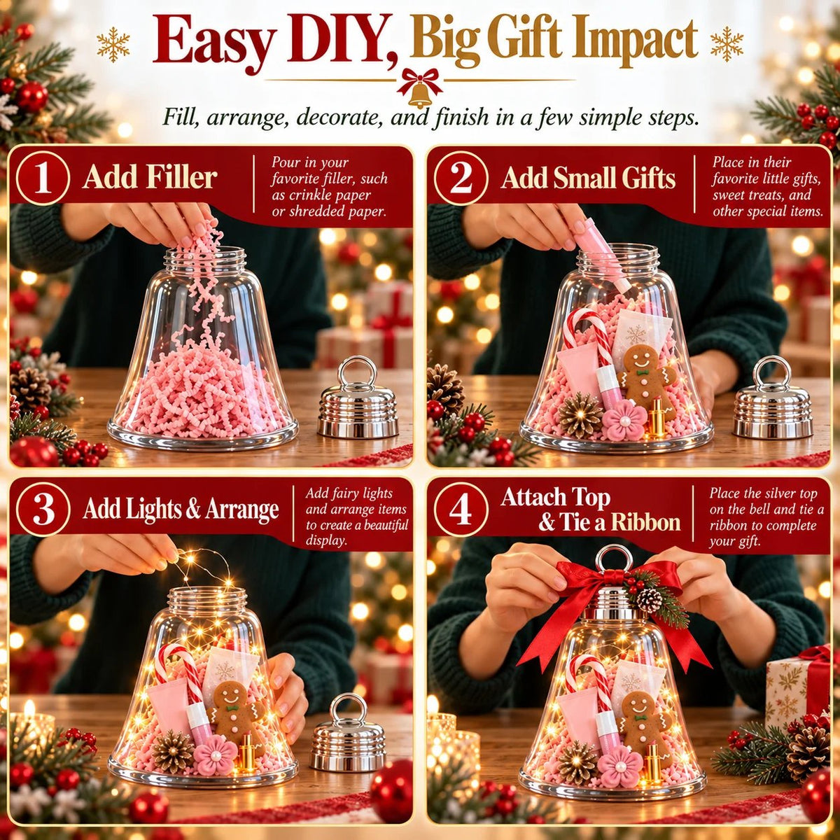 🎄🔔 Jingle Bell Gift Box™ | DIY Christmas Craft Kit