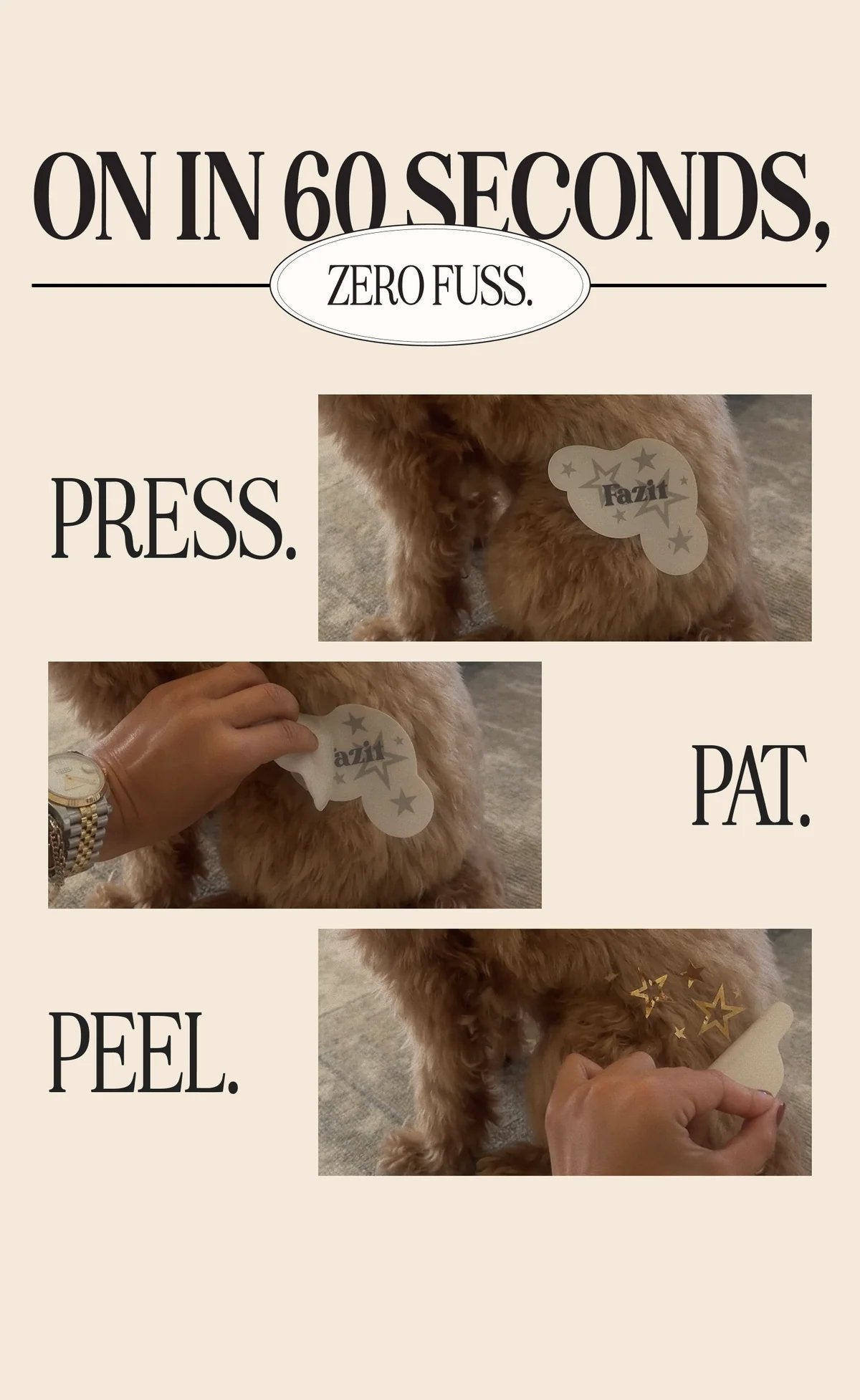 💫 Dog Fur Tattoos | Temporary, Waterproof & Easy-Off
