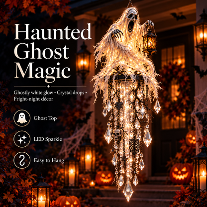 🎃💀 Haunted Halloween Crystal Cascade Lights  – 4 Spooky Glowing Designs