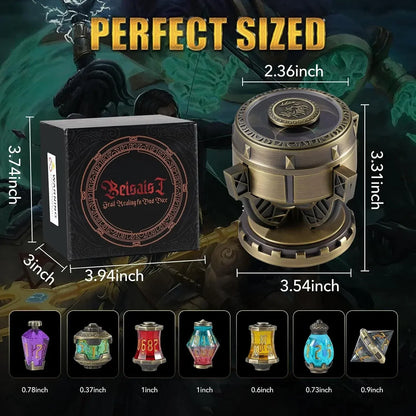 🎲🐉2026 DND Dice Set Alchemist’s Metallic Elixir Metal Dice Set(✨Buy 2 Free Shipping)