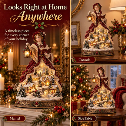 🔥 Last Day 49% OFF |✨🎶 Christmas Carol Belle™ | Victorian Lighted Tabletop Figurine