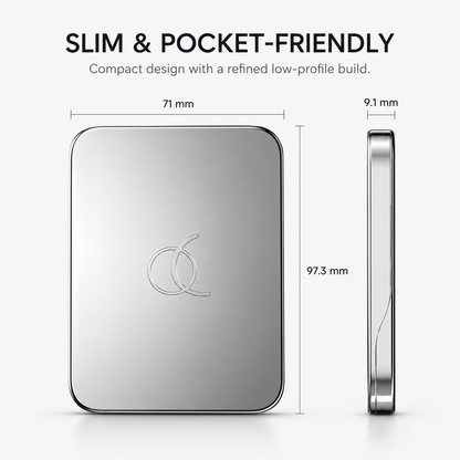 🧲 Snap. Slide. Go. | Slim Metal MagSafe Wallet with Quick Card Access ⚡
