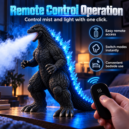 🌊💙 Kaiju Mist™ | Cool Mist Humidifier with Blue LED Glow & Remote