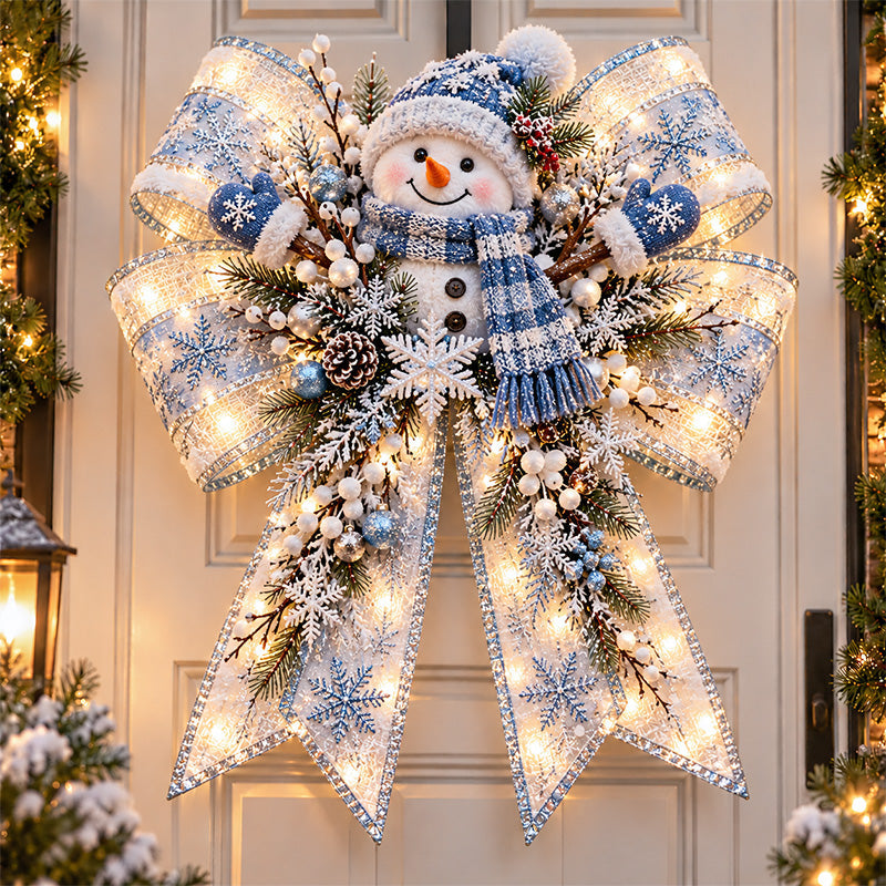 🎀✨ Bow of Christmas Light | Glowing Holiday Door Decor