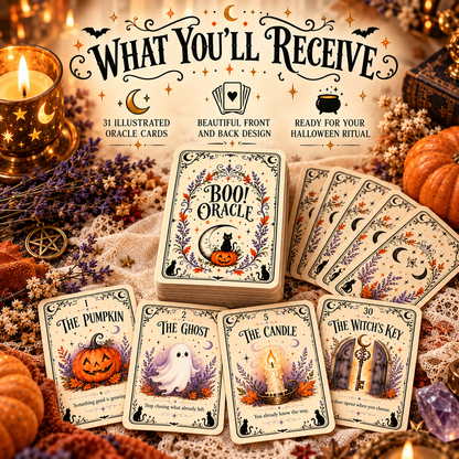 🎃🎃 BOO! Halloween Oracle Cards | 31 Nights of Sweet & Spooky Messages
