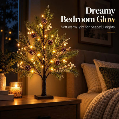 🎄✨ Evergreen Glow™ | Elegant LED Tree Lamp
