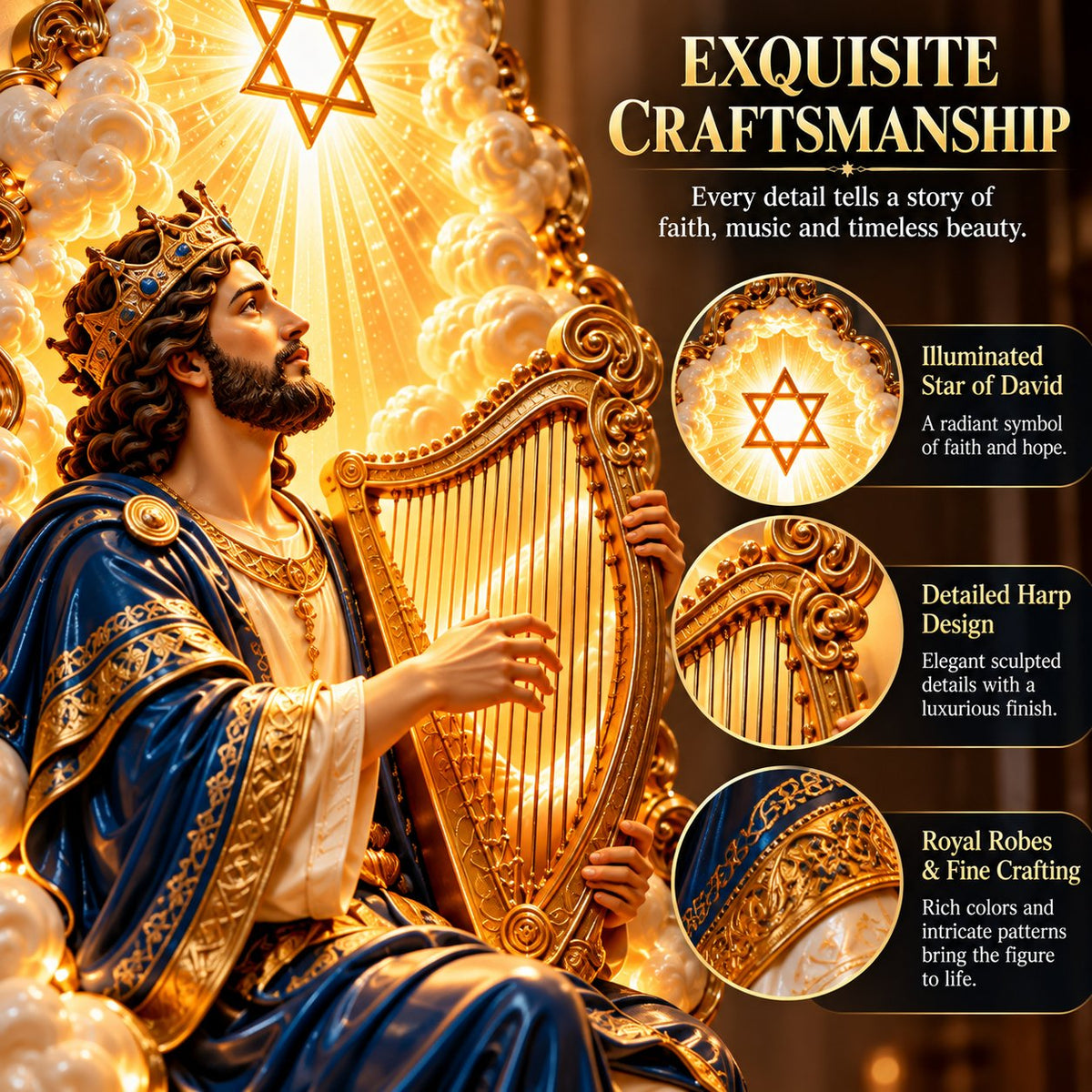 ✨🕎 Light of Heritage – High Priest Inspired Jewish Wall Art