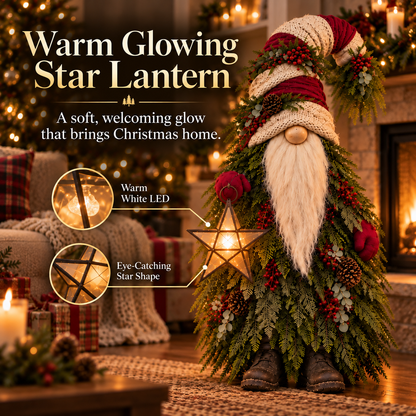🎄✨ Star of the Evergreen Woods | Lighted Christmas Gnome Decor