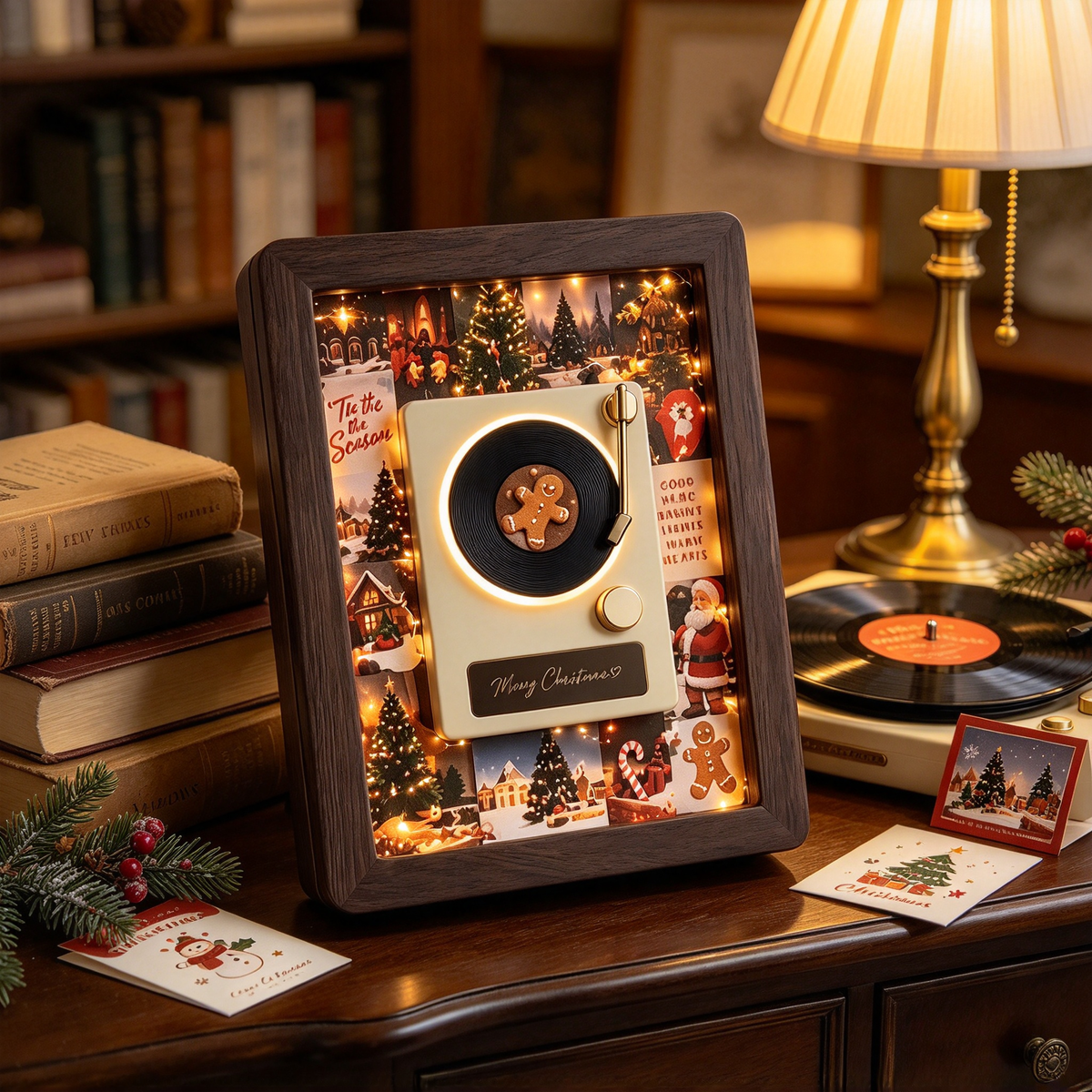 🎵 MelodyFrame – Lighted Vinyl Record Advent Calendar 🎄
