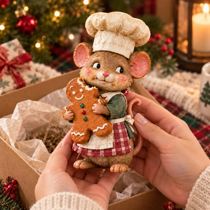 🐭🍪 Merry Mouse Baker™ | Gingerbread Christmas Figurine