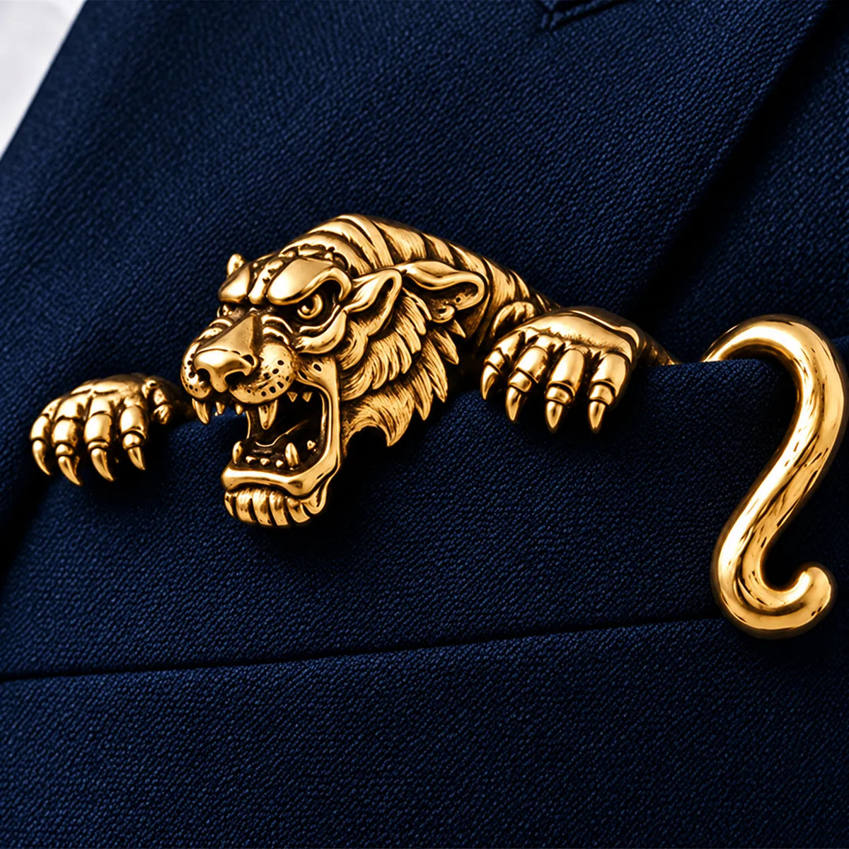 ✨ Sculptural Animal Brooch | A Bold Finishing Touch for Suits & Blazers