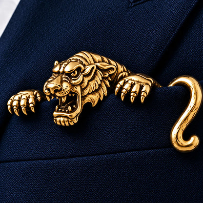 ✨ Sculptural Animal Brooch | A Bold Finishing Touch for Suits & Blazers