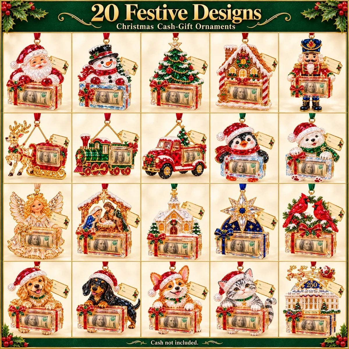 🎄✨ Christmas Money Magic™ | 20 Crystal-Style Cash Holders