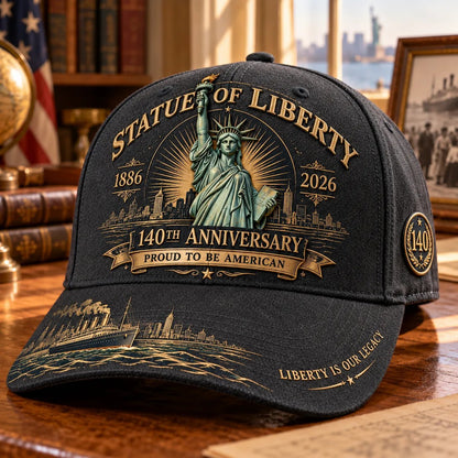 💝 LAST DAY 49% OFF | 🗽 140 Years of Liberty | Statue of Liberty Commemorative Cap 1886–2026 🇺🇸