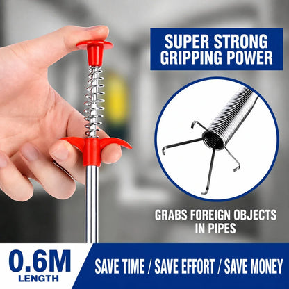 🔥🚿 Skip the Plumber | Heavy-Duty Drain Clog Remover Tool