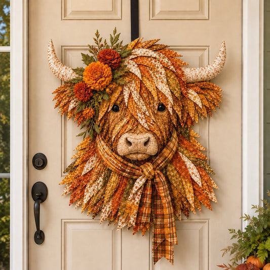 🐮💐 Blooming Highland™ | Birth Flower 3D Fabric Art DIY Kit – Beginner Friendly
