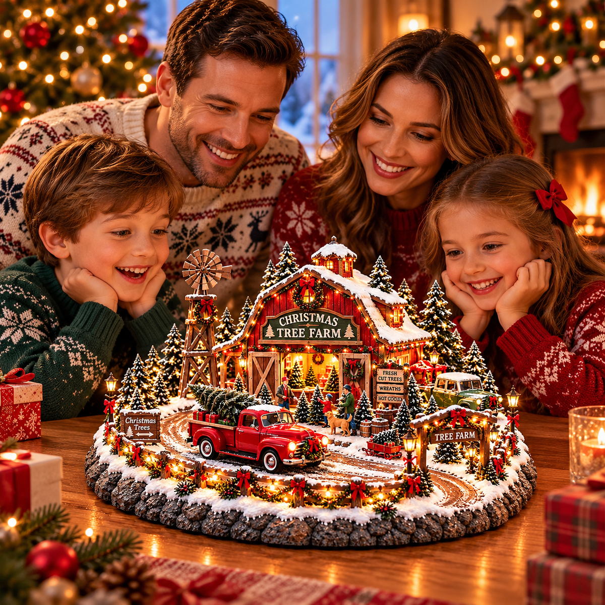 🎅⛽ Christmas at the Old Gas Station | Vintage Holiday Village Collectible 🎄