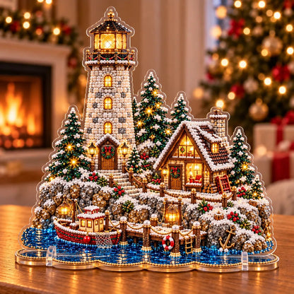 ✨🗼 Pearl Lighthouse Christmas™ | Premium Diamond Painting Art Kit