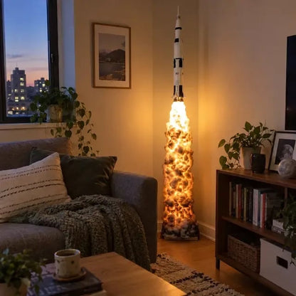 🚀✨ Countdown to Dreamland™ – Rocket Launch Cloud LED Floor Lamp