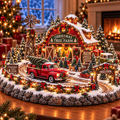 🎅⛽ Christmas at the Old Gas Station | Vintage Holiday Village Collectible 🎄