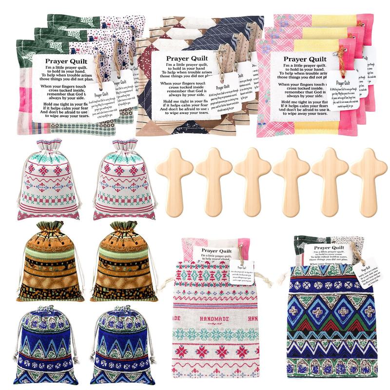 🎁 Pocket Prayer Quilt Set | A Little Comfort, Faith & Love to Carry ✝️