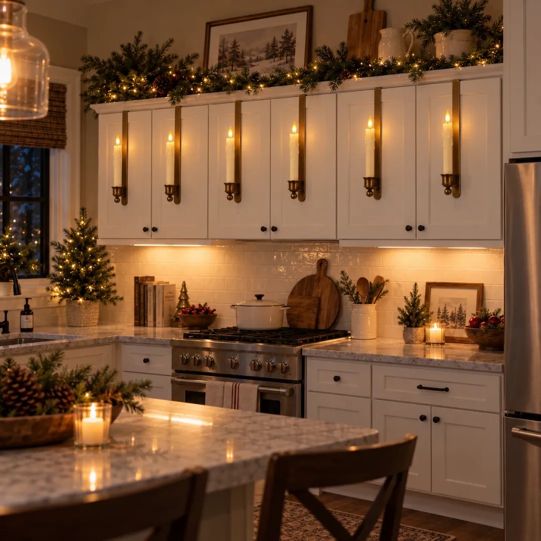 🕯️✨ BrassGlow Trio™ | 3-Pack Vintage Cabinet Candles with Remote