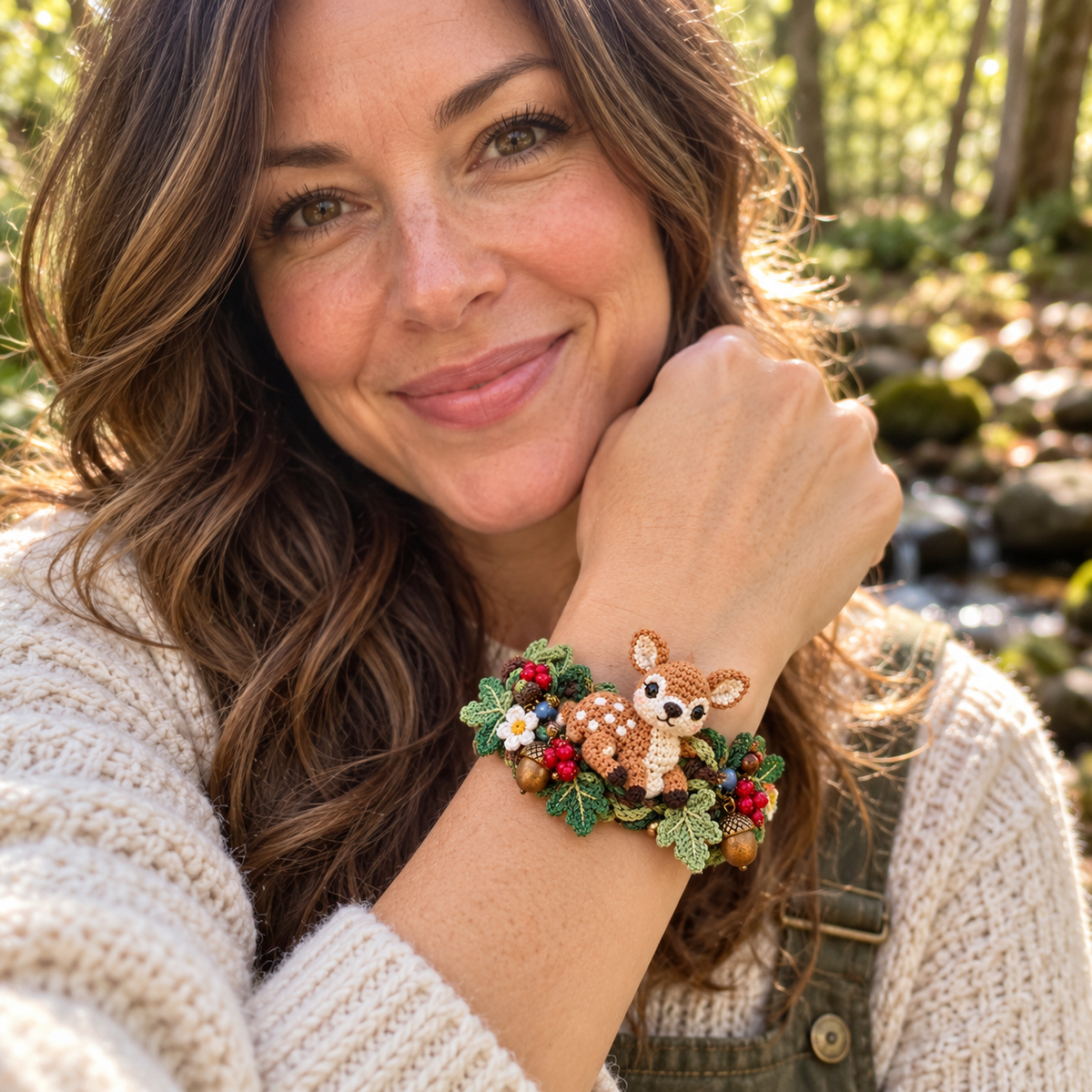 🌿🧶 Forest Friends on Your Wrist | Handmade Crochet Animal Bracelets