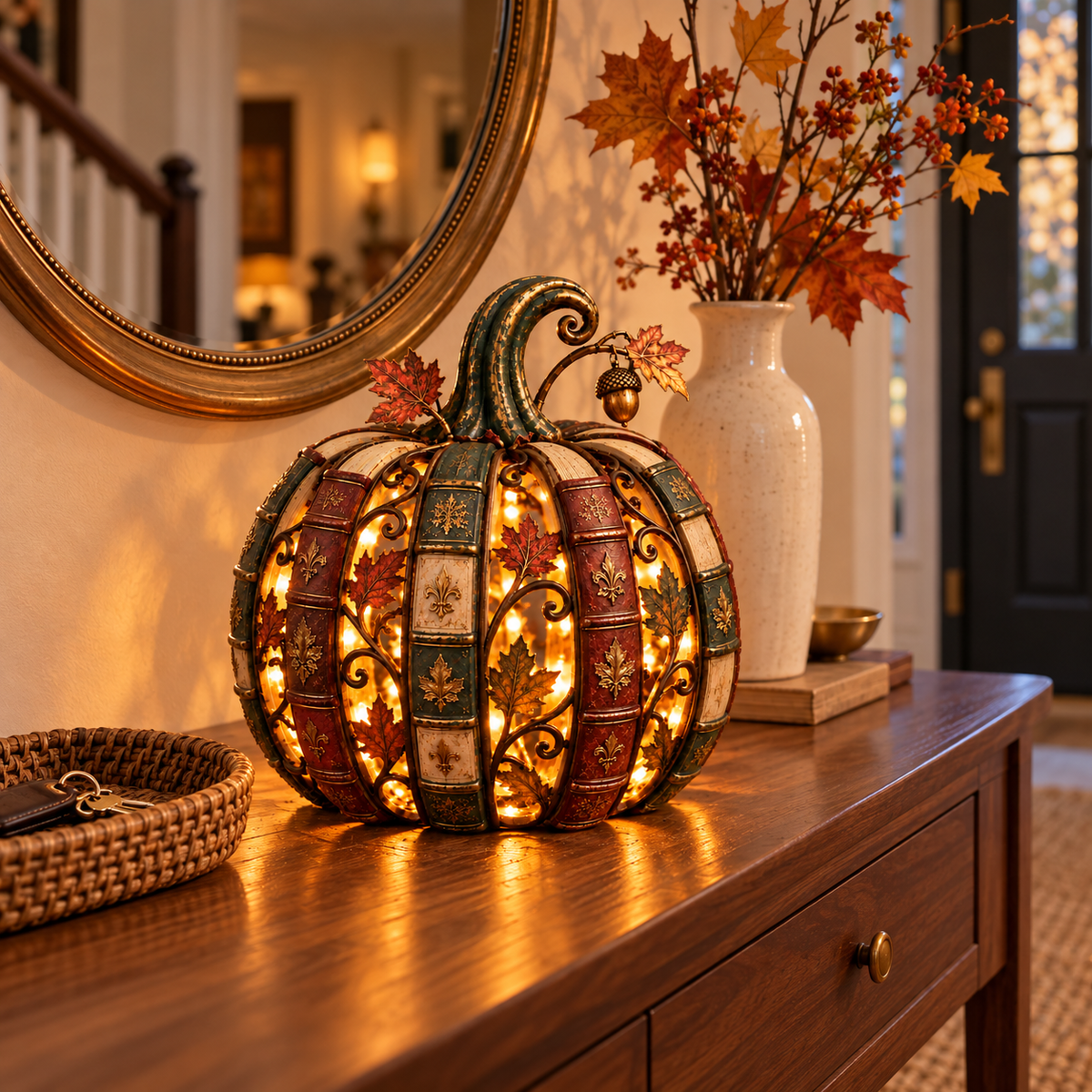 🎃Once Upon an Autumn – Book Pumpkin Lantern✨