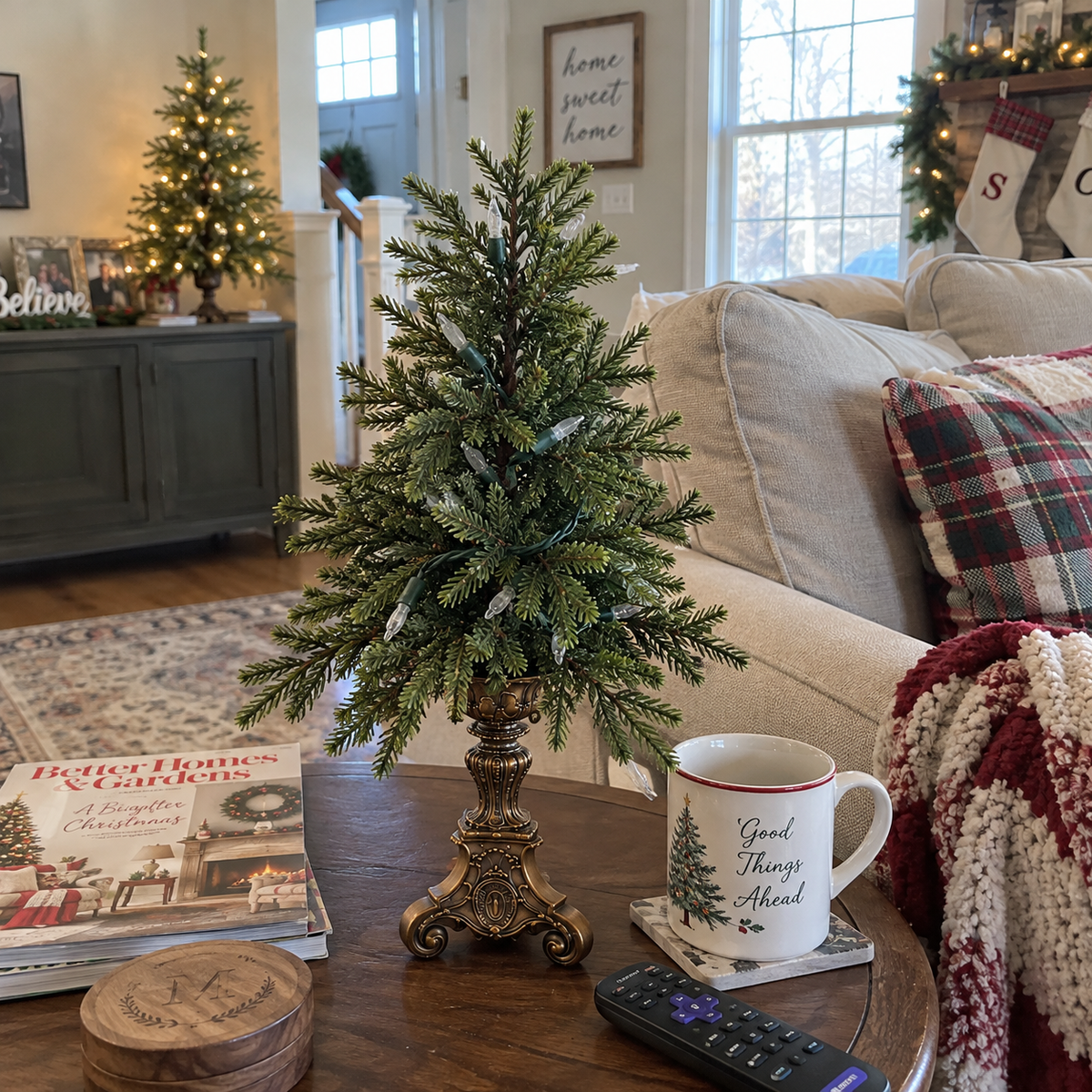 🎄 Vintage Christmas Forest | Tabletop Tree Collection