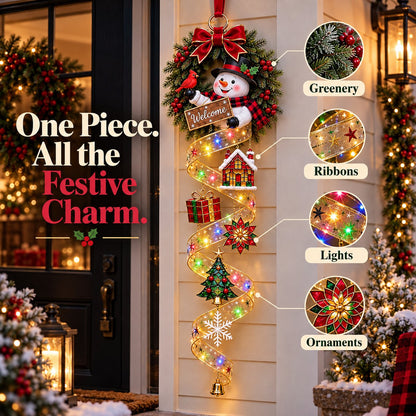 🎄✨ Noel Glasslight™ | Stained-Glass Christmas Door Hanging Decor