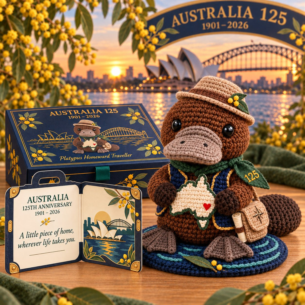 ⏳🇦🇺 Last Day 49% OFF | Australia 125™ – 3D Crochet Anniversary Keepsake 🎁