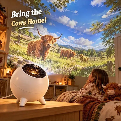 ✨🐮 Cozy Highland Light™ | Highland Cow Room Projector