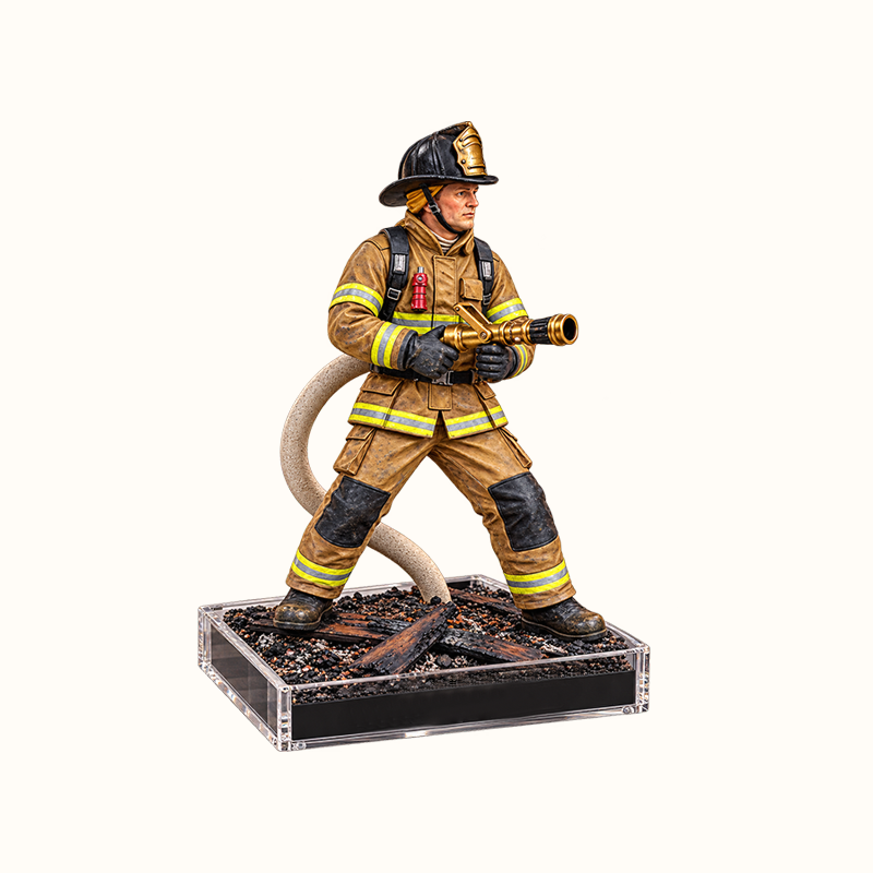 🚒💨 Firefighter Mist Station | Desktop Humidifier
