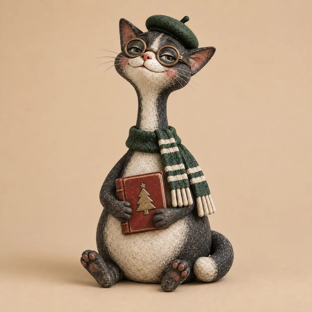 🐱The Christmas Cat Society™ – Whimsical Hand-Painted Holiday Cat Figurine Collection