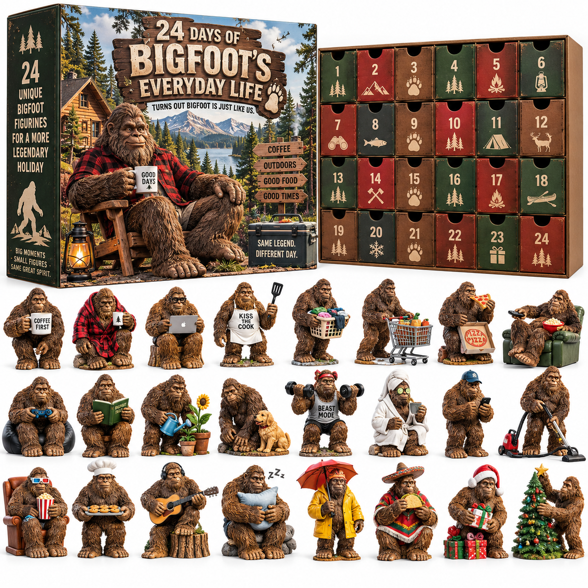 🔥🐾 Bigfoot, Just Like Us | 24 Days of Everyday Sasquatch Life