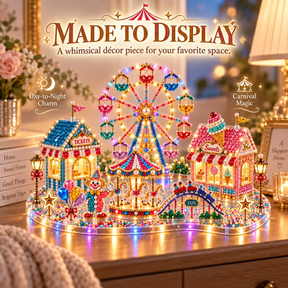 🎄💎 Build-Your-Own 3D Christmas Village – Gem Art DIY Kit