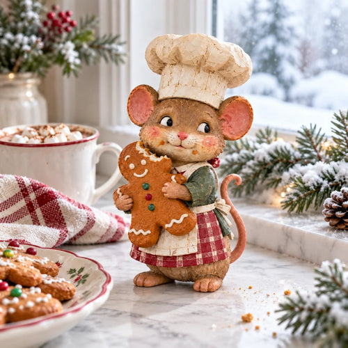 🐭🍪 Merry Mouse Baker™ | Gingerbread Christmas Figurine