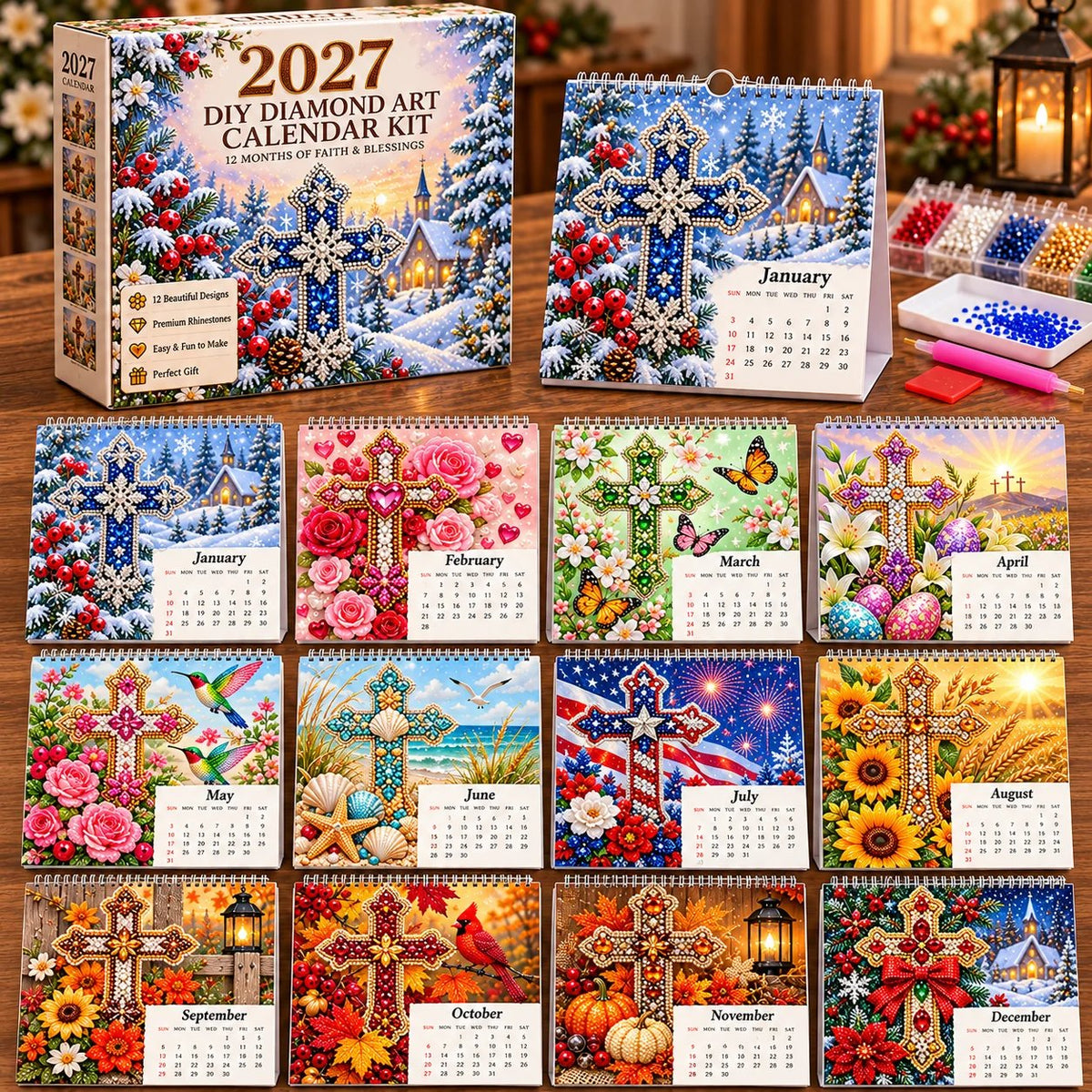 ✨ 2027 Walk by Faith™ | DIY Diamond Art Calendar