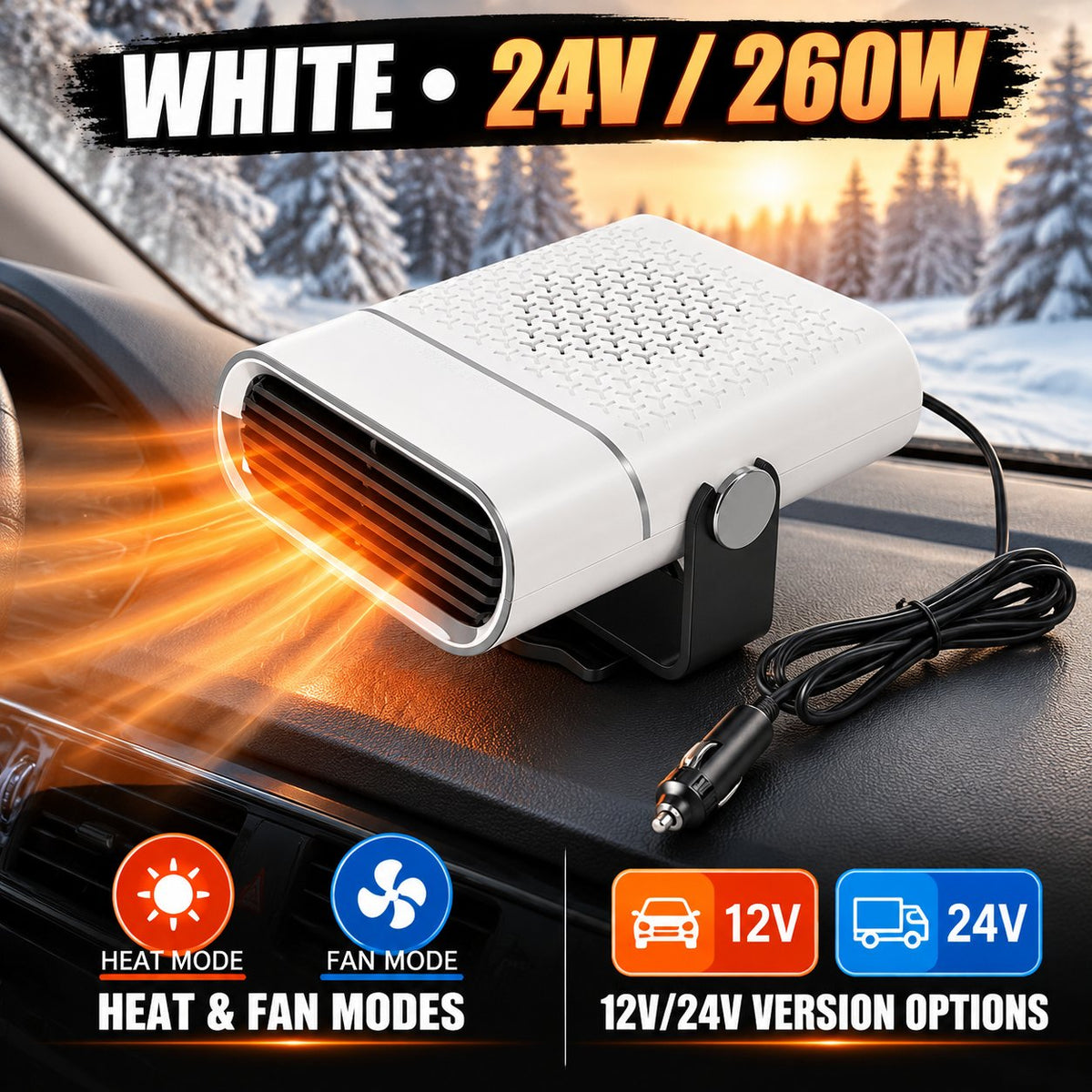 🚗❄️ FrostAway™ | Portable Car Heater & Windshield Defroster