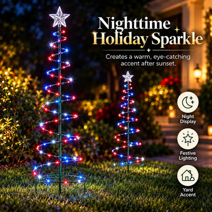 🎄✨ Starlight Spiral Christmas Tree
